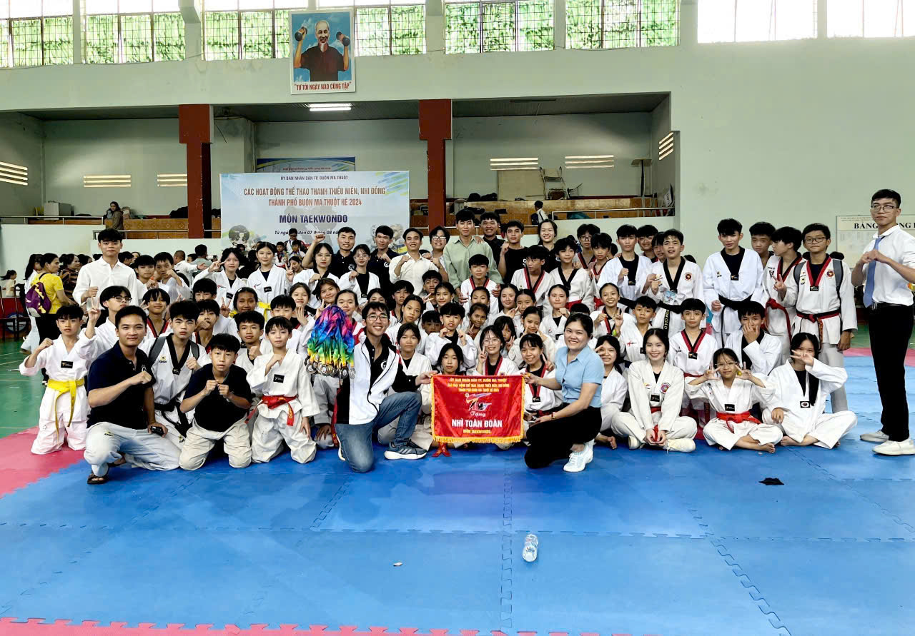 Đơn vị phường EaTam tham gia các hoạt động thể dục thể thao hè thành phố Buôn Ma Thuột năm 2024.